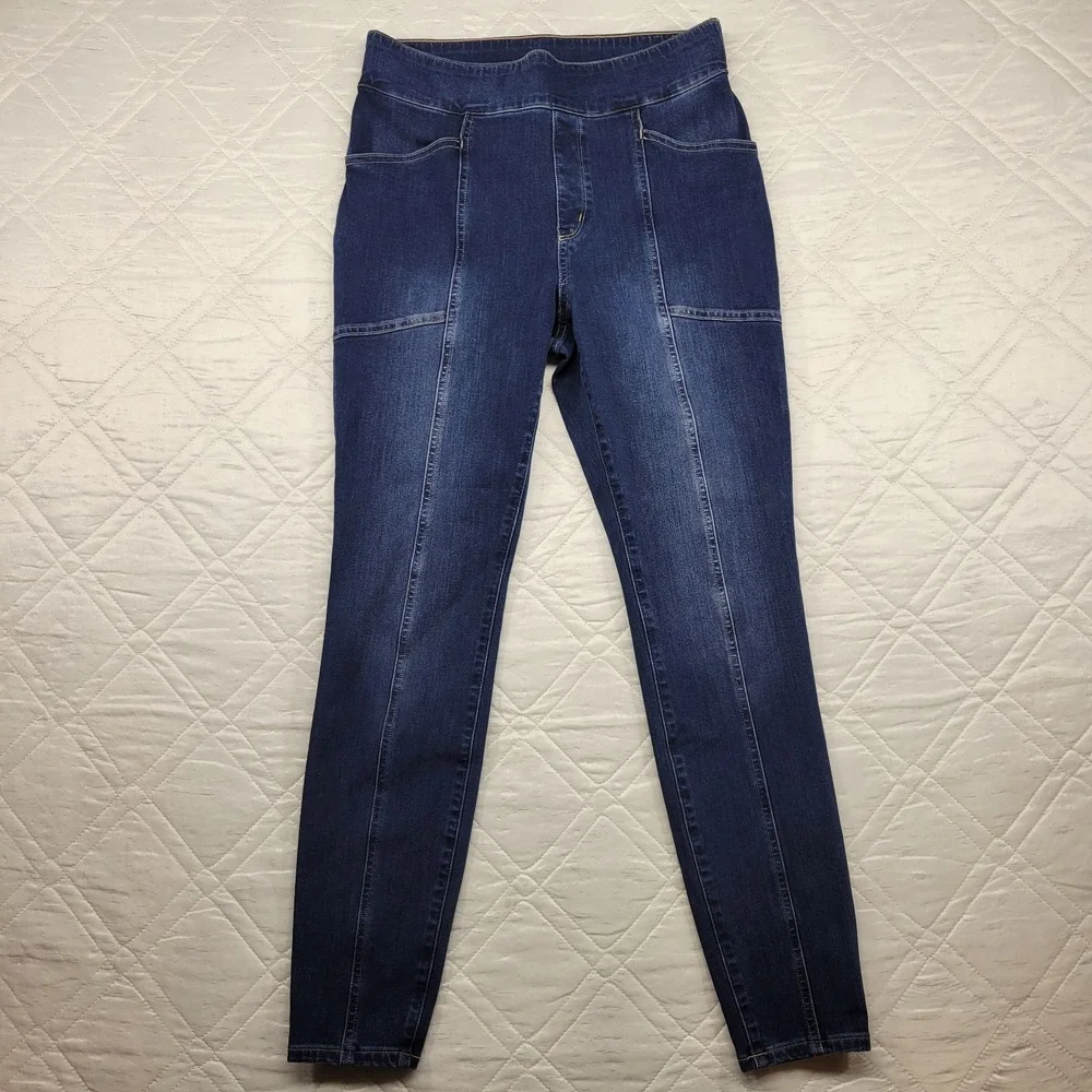 Duluth Pull On skinny blue jeans size 10